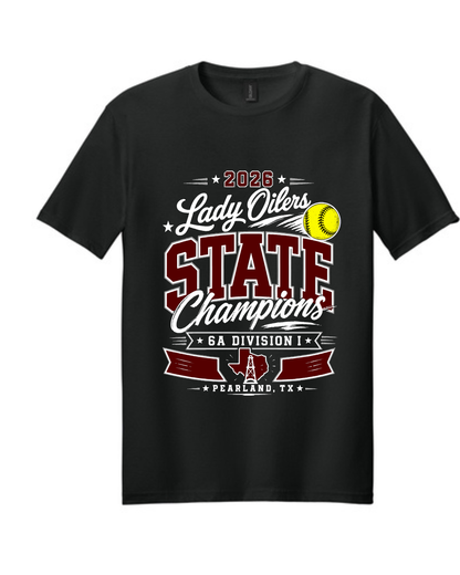 PHS Softball-State Champions  Cotton Tee