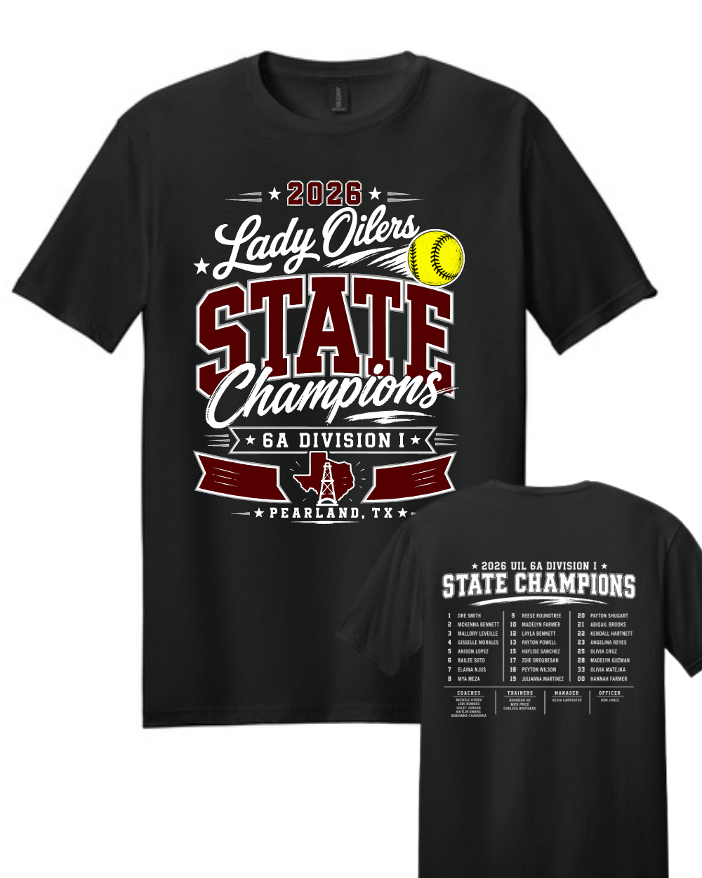 PHS Softball-State Champions  Cotton Tee