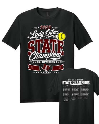 PHS Softball-State Champions  Cotton Tee