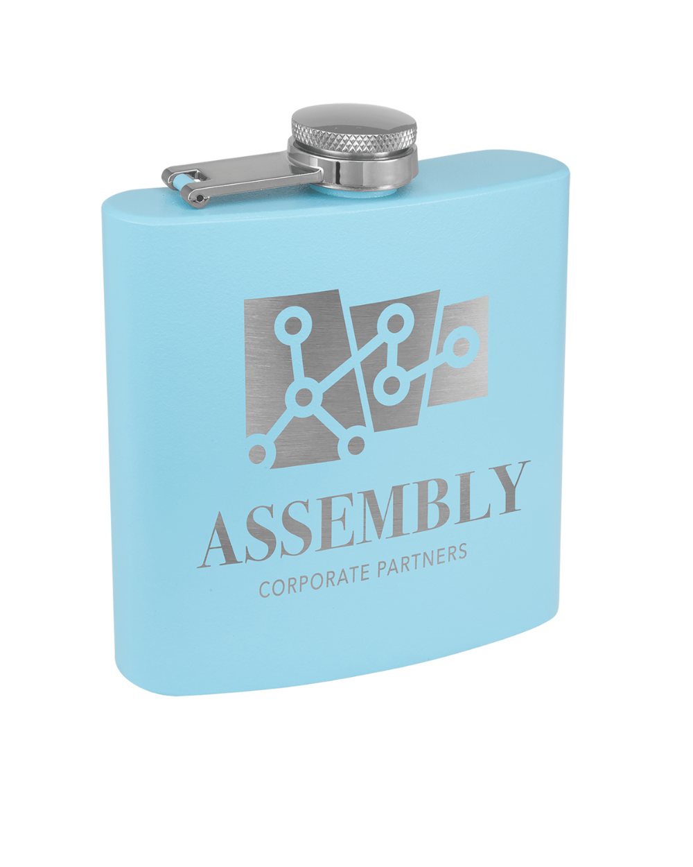 Gift- Laser Engraved Powder Coated  Flask