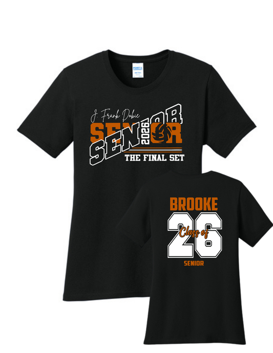 Dobie HS Volleyball - Senior 26'- Ladies Cotton Tee