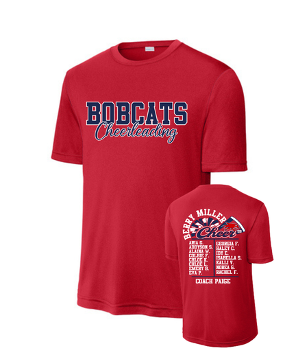 Berry Miller Cheer- Bobcats Cheerleading 2026 Performance Tee