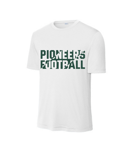 Iowa Colony High School Spiritwear-Split Pioneers Football Performance Tee