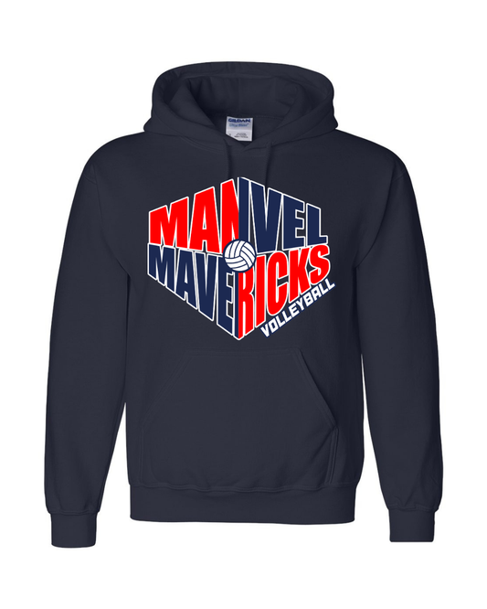 Mavericks Volleyball- Manvel Mavericks Volleyball Cotton blend Hoodie