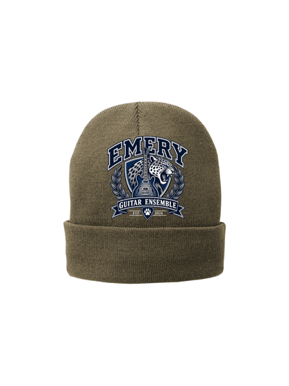 Emery Weiner Guitar Ensemble- Embroidered Traditional Fleece Lined Beanies