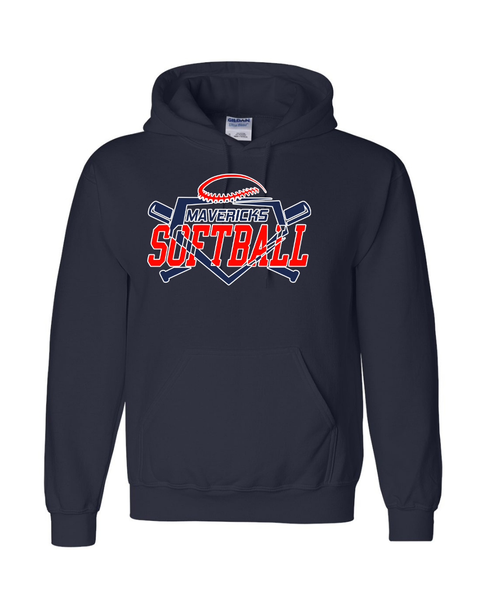 Manvel Softball- Mavericks Softball Cotton blend Hoodie