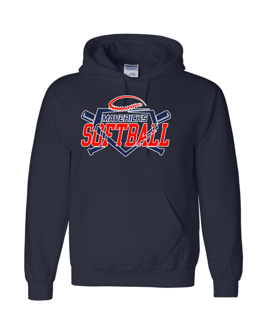 Manvel Softball- Mavericks Softball Cotton blend Hoodie