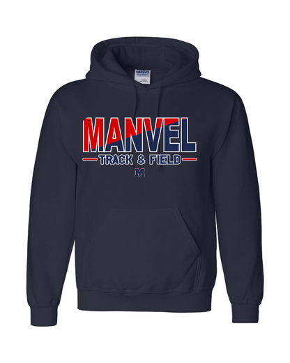 Manvel Track and Field- Manvel Track and Field Cotton blend Hoodie