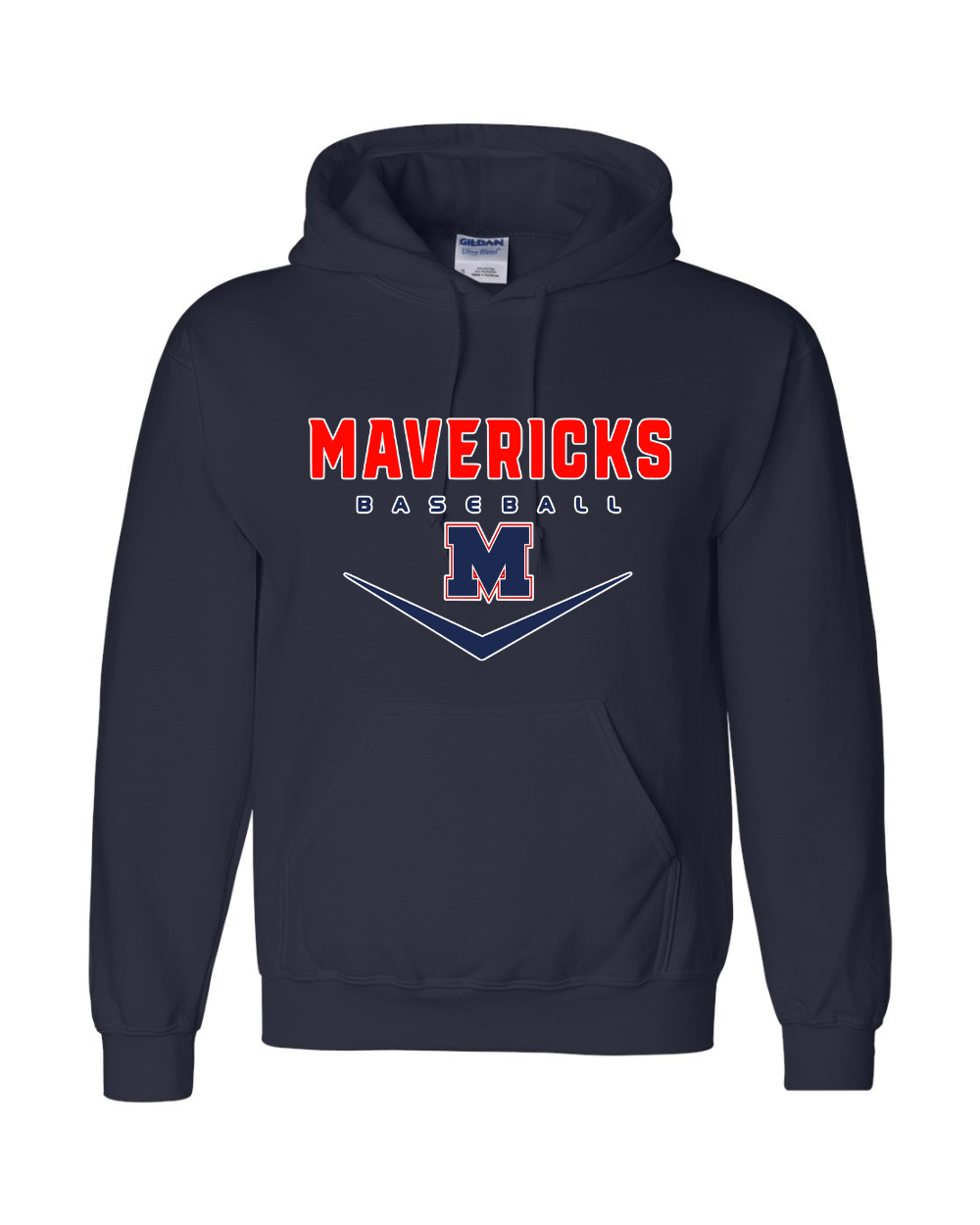 Mavericks Baseball- Mavericks Baseball Cotton blend Hoodie