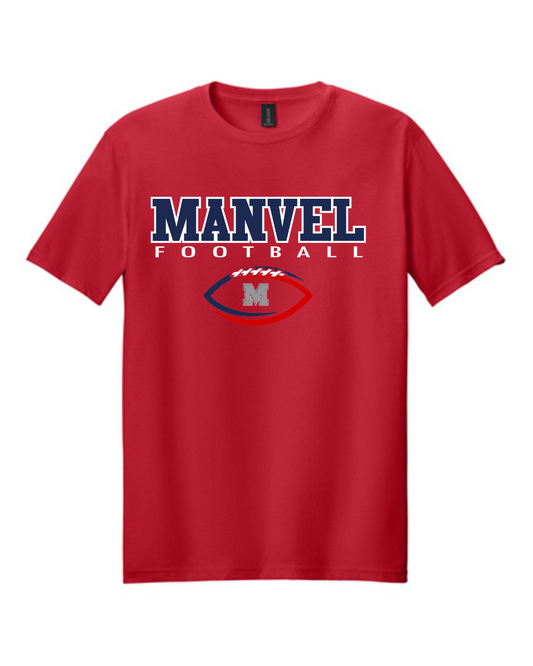Manvel Football- Manvel Football  Cotton Tee