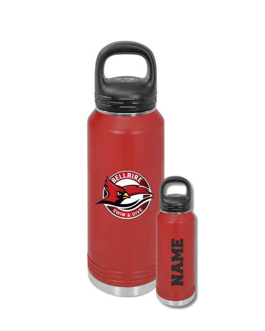 Bellaire- Insulated 30 oz Red Water Bottle