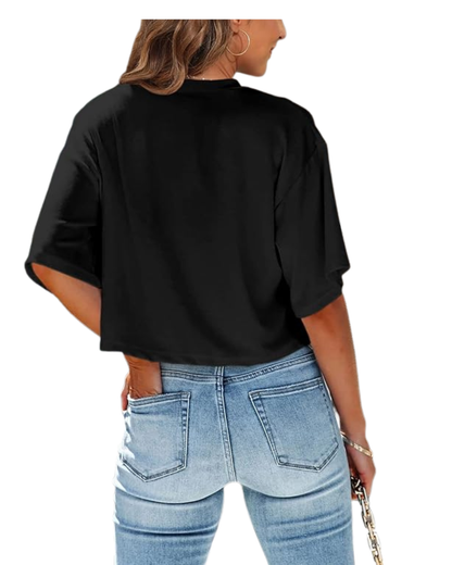 League City 49ers Football & Cheer-League City 49ers Football Ladies Crop Top