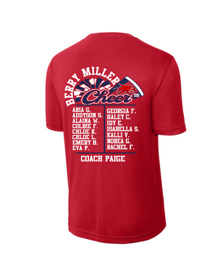 Berry Miller Cheer- Bobcats Cheerleading 2026 Performance Tee