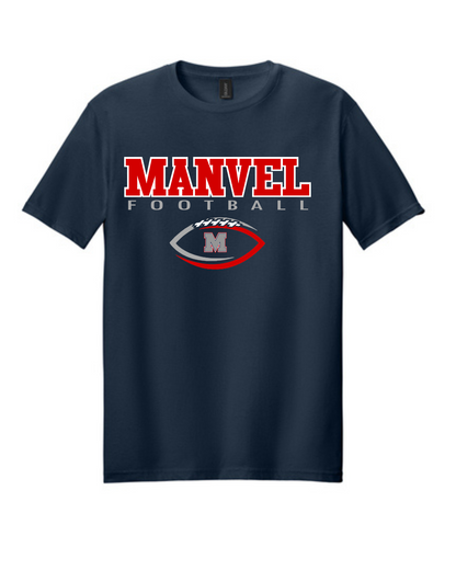 Manvel Football- Manvel Football  Cotton Tee