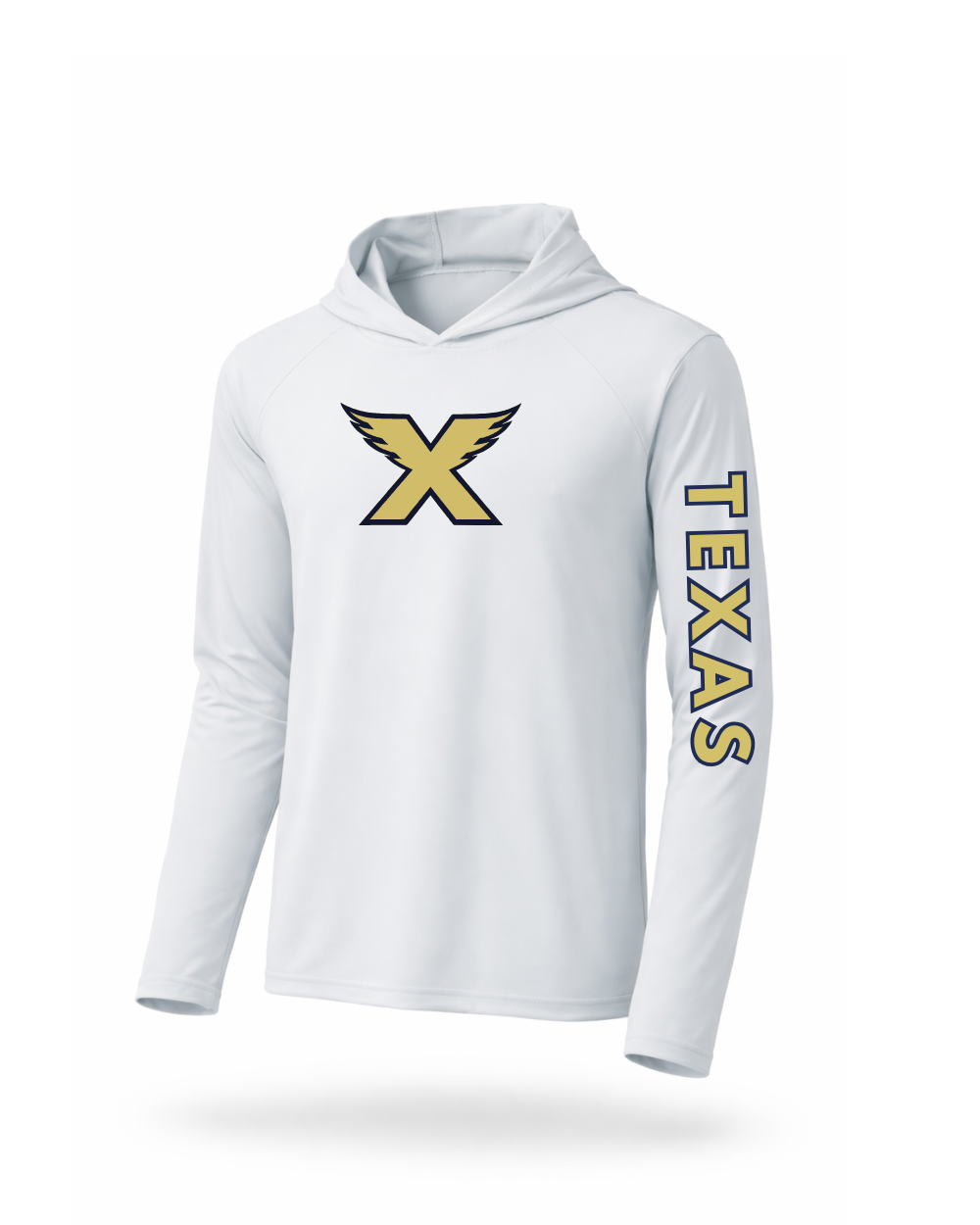 Texas Speed Elite - X Logo Performance Long Sleeve Hooded Tshirt