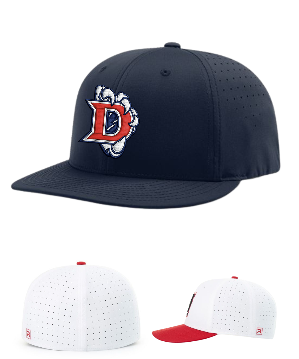 Dawson Football Booster Club- Richardson Performance Fitted Hat -3D Claw Logo