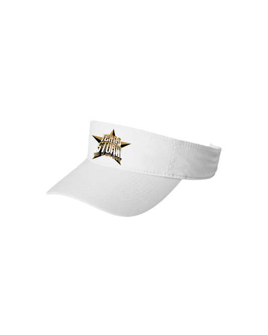 Texas Storm-White Visor