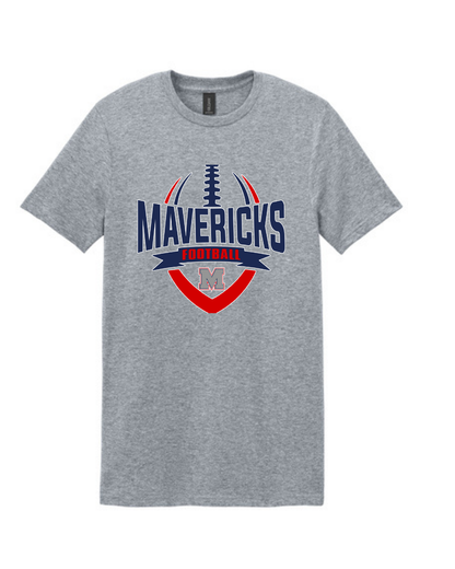 Manvel Football- Mavericks Football  Cotton Tee