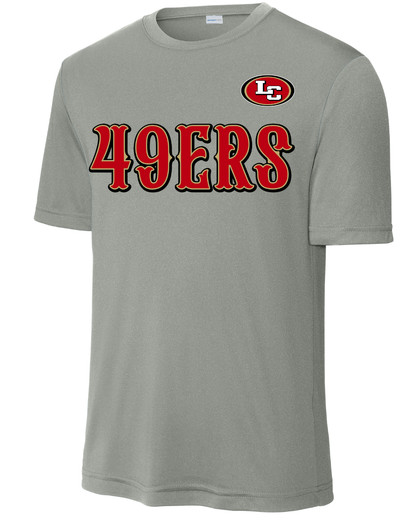 League City 49ers-49Ers- Performance Tee- Grey