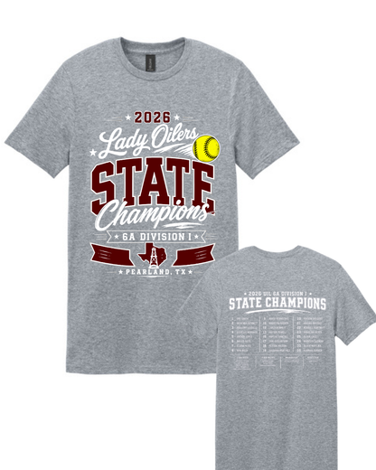 PHS Softball-State Champions  Cotton Tee