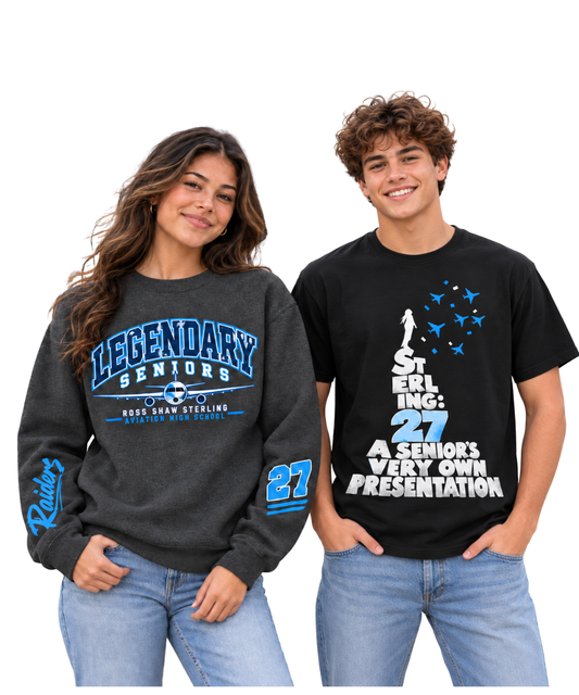 Sterling Class of 2027 Senior Package — T-Shirt + Crewneck