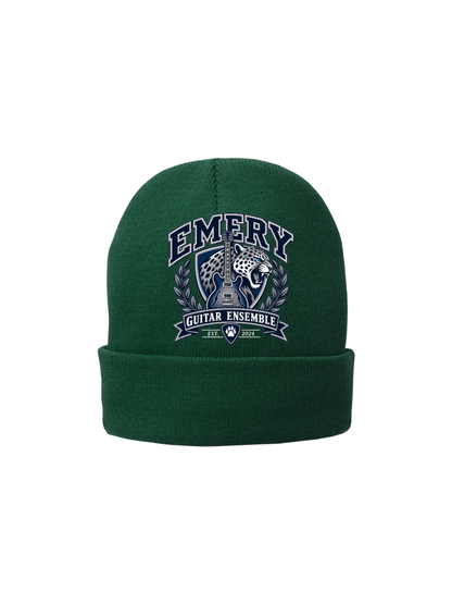 Emery Weiner Guitar Ensemble- Embroidered Traditional Fleece Lined Beanies