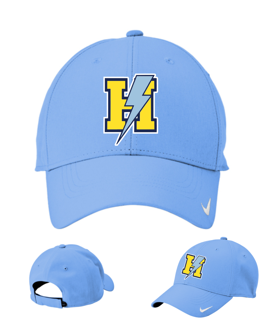 HTown Chargers Football & Cheer -HTown H  Embroidered Nike Hat  - Valor Blue