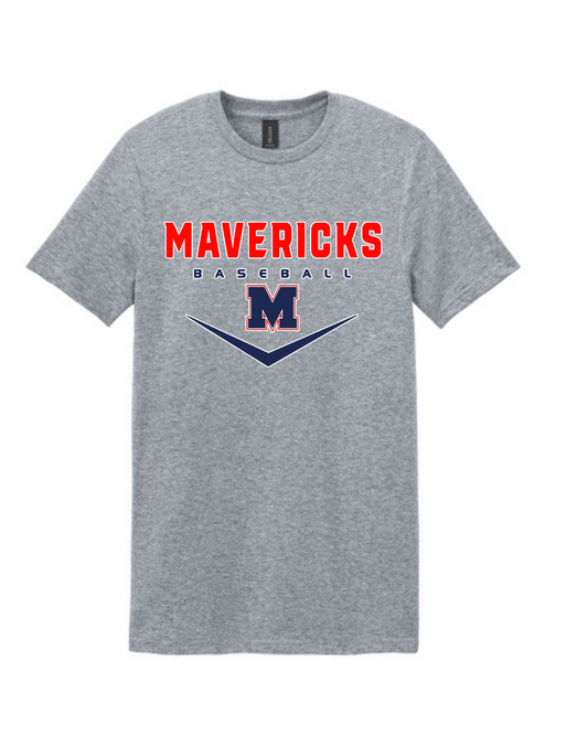 Manvel Baseball- Mavericks Baseball Cotton Tee