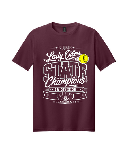 PHS Softball-State Champions  Cotton Tee