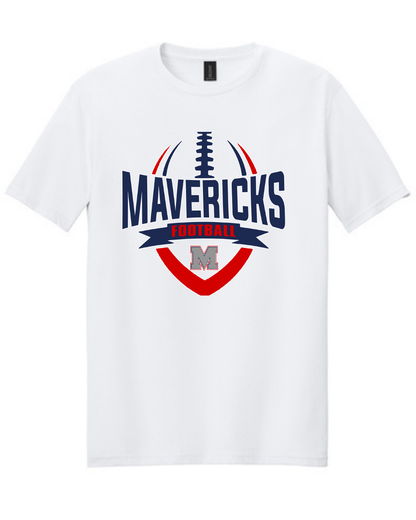 Manvel Football- Mavericks Football  Cotton Tee