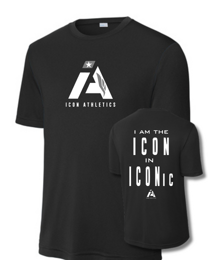 Icon Athletics- Iconic Performance Tee- Black