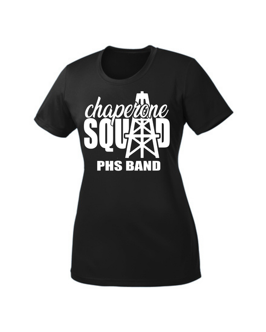 PHS Band Chaperone- PHS Band Chaperone Squad- Black Ladies Performance Tee