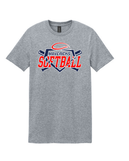 Manvel Softball-  Mavericks Softball Cotton Tee