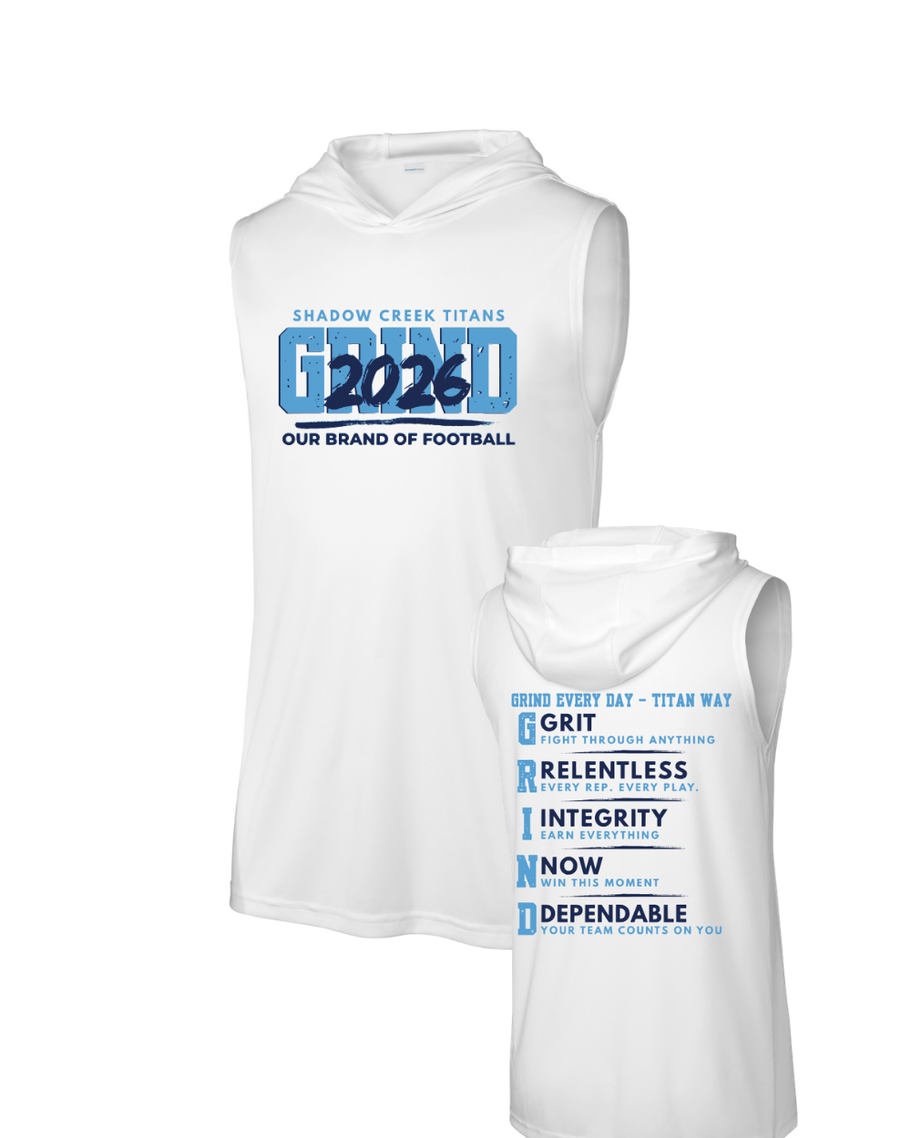 Shadow Creek Titans -Titans Grind 2026 Sleeveless Hoodie