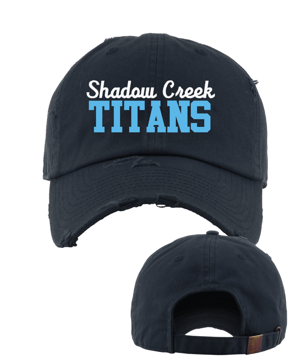 Shadow Creek Titans- Embroidered Shadow Creek Titans Distressed Cap