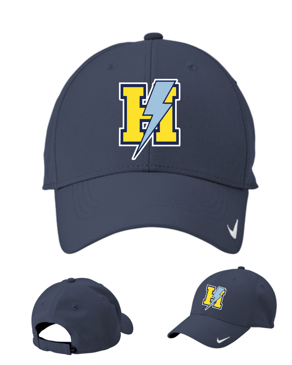HTown Chargers Football & Cheer -HTown H  Embroidered Nike Hat  - Navy