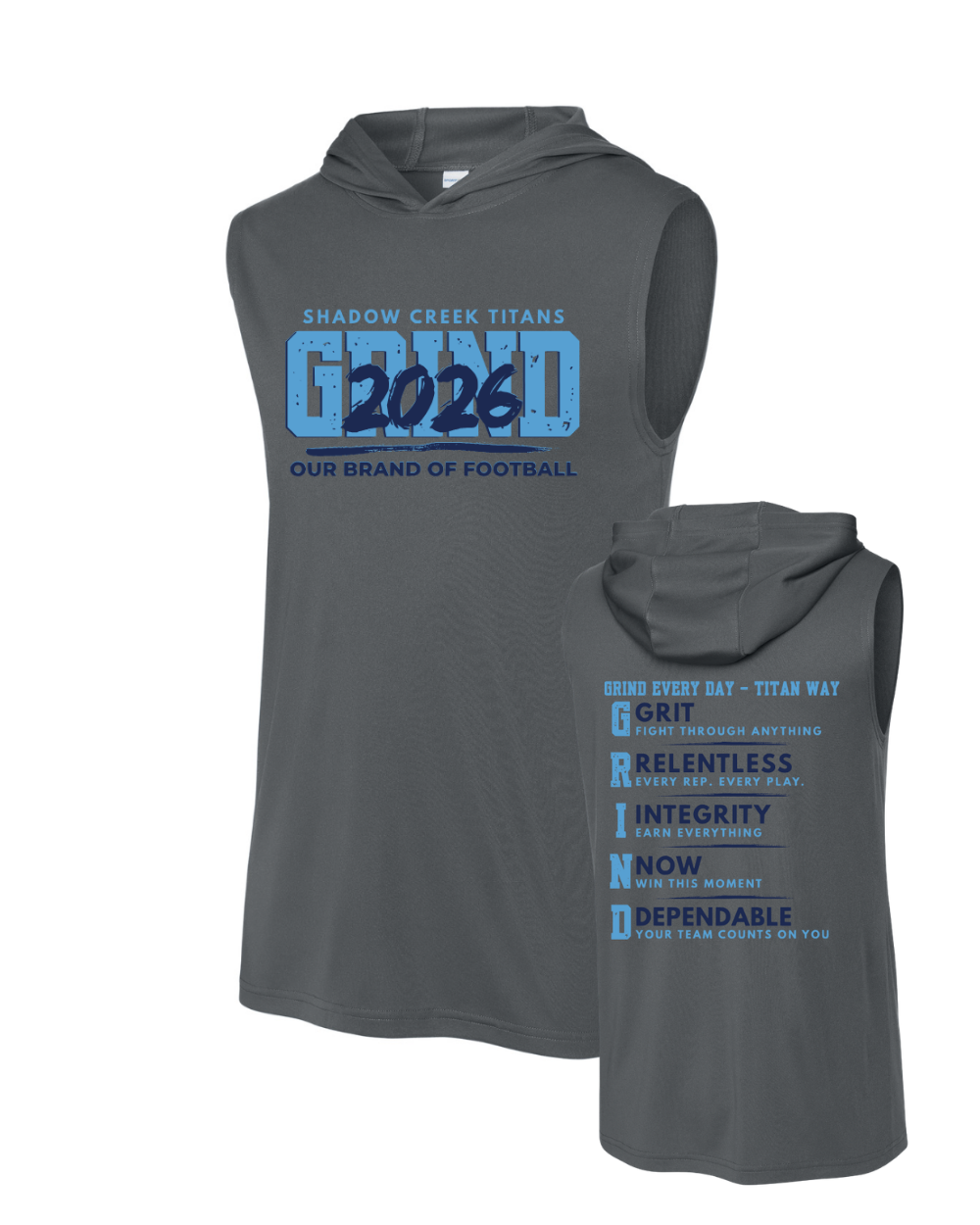 Shadow Creek Titans -Titans Grind 2026 Sleeveless Hoodie