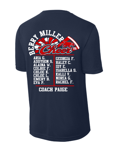 Berry Miller Cheer- Bobcats Cheerleading 2026 Performance Tee