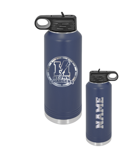 HTown Chargers Football & Cheer- Laser Engraved 32 oz Water Bottle