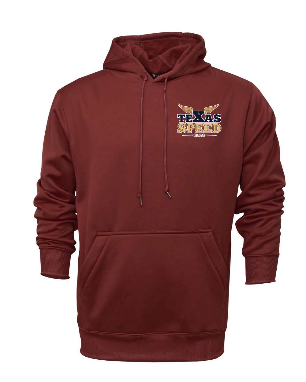 Texas Speed Elite- Performance Hoodie- Cardinal