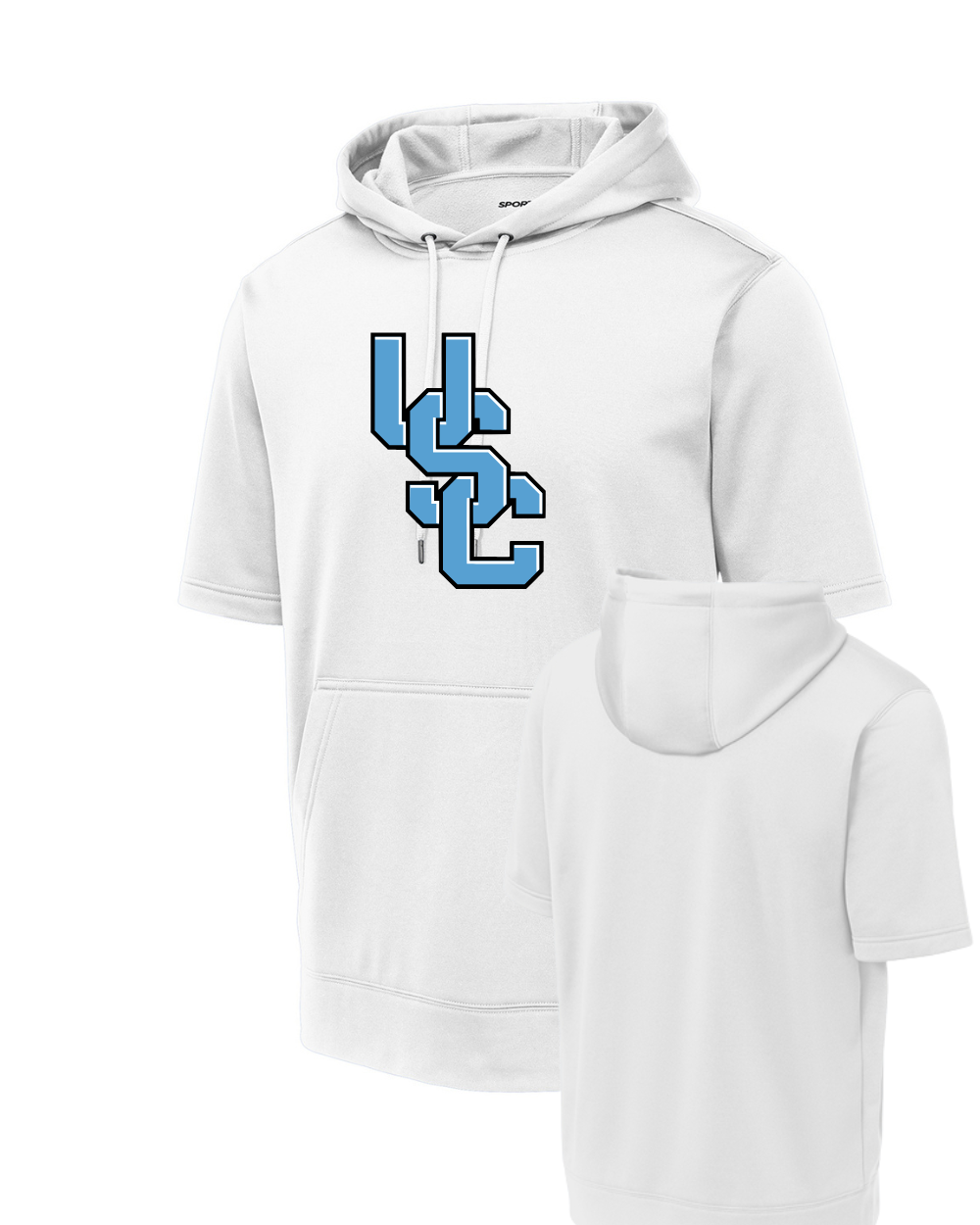 Shadow Creek- Embroidered USC Short Sleeve Performance Hoodie