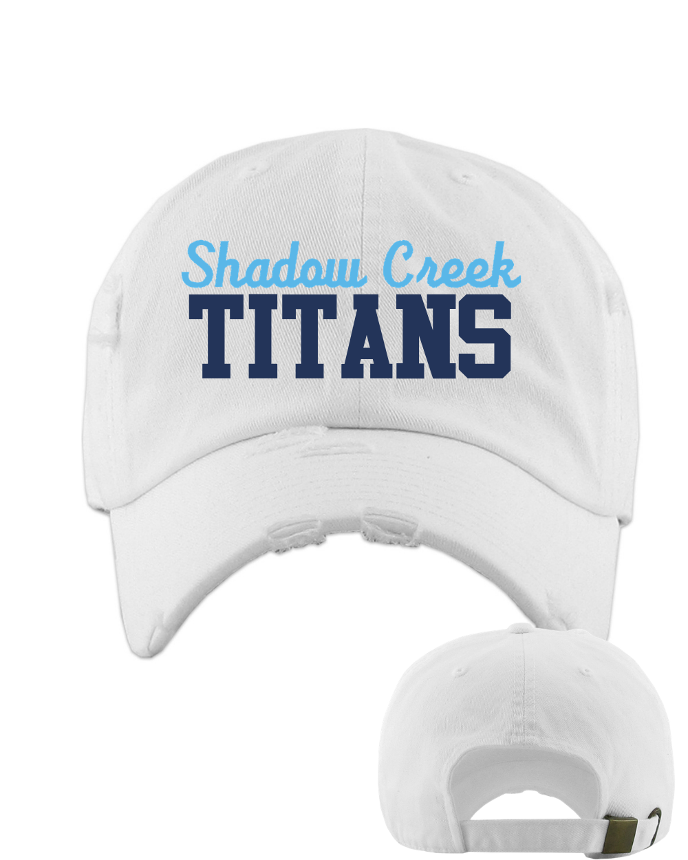 Shadow Creek Titans- Embroidered Shadow Creek Titans Distressed Cap