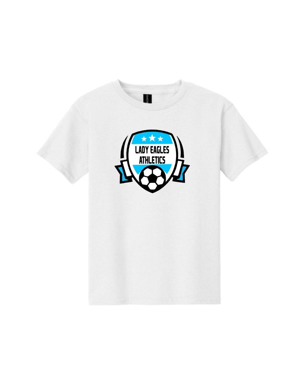 McNair Jr High - Soccer Lady Eagles Athletics Cotton Tee Shirt