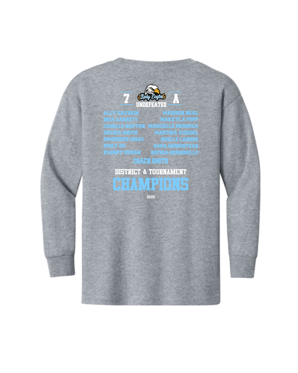 McNair Volleyball - 7A Undefeated District & Tournament Champions Cotton Long Sleeve