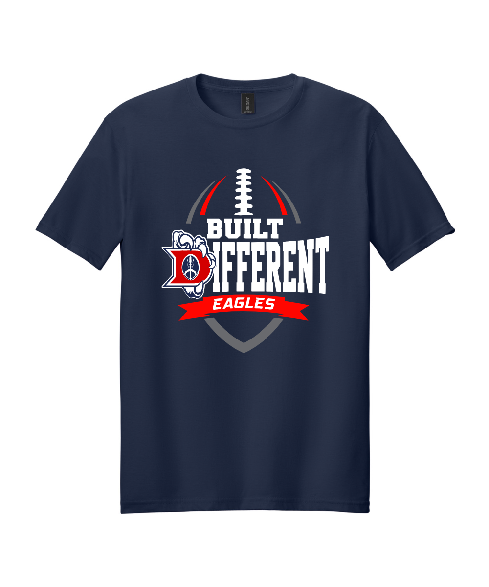 Dawson Football Booster Club- Built Different Cotton Tee