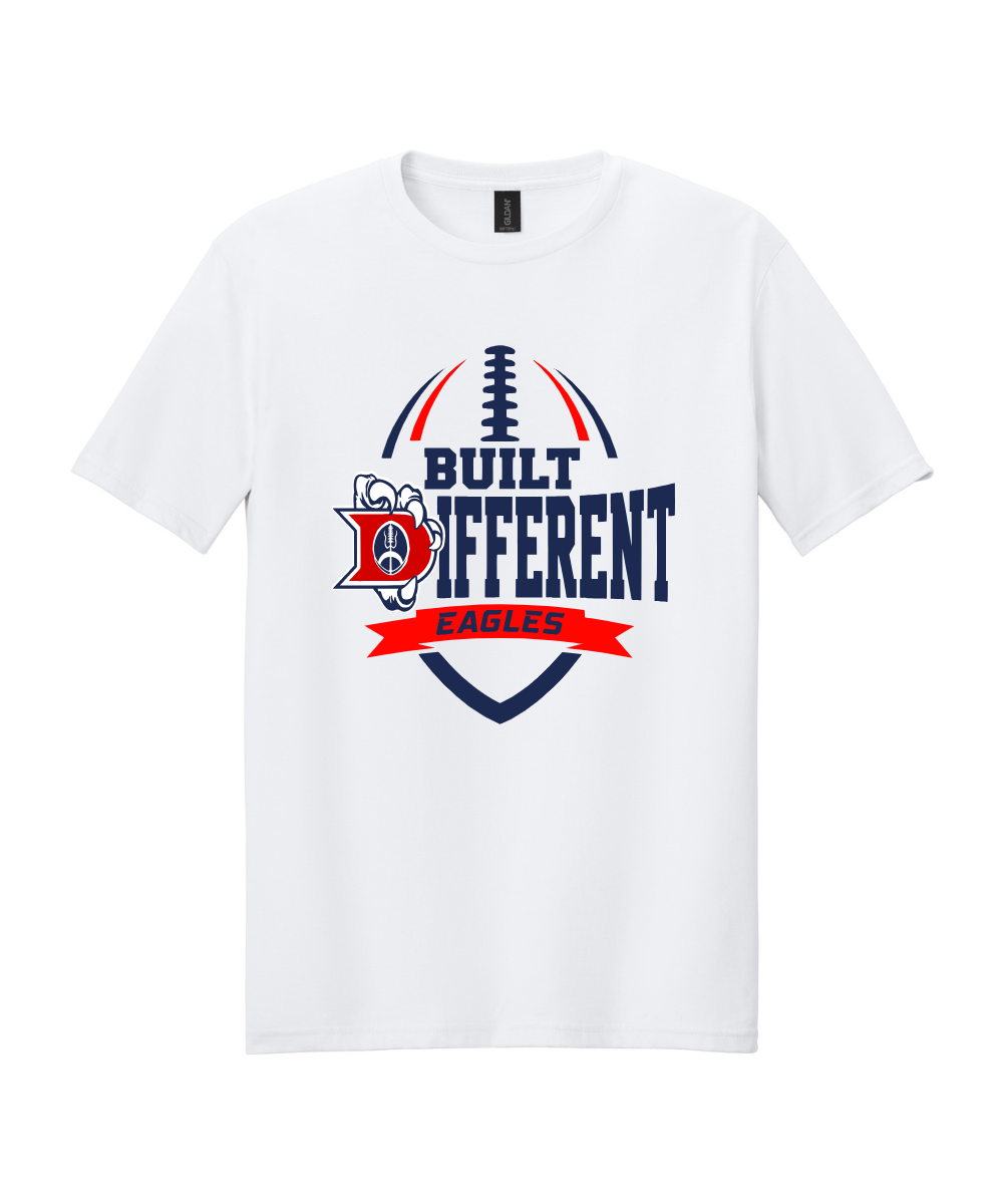 Dawson Football Booster Club- Built Different Cotton Tee