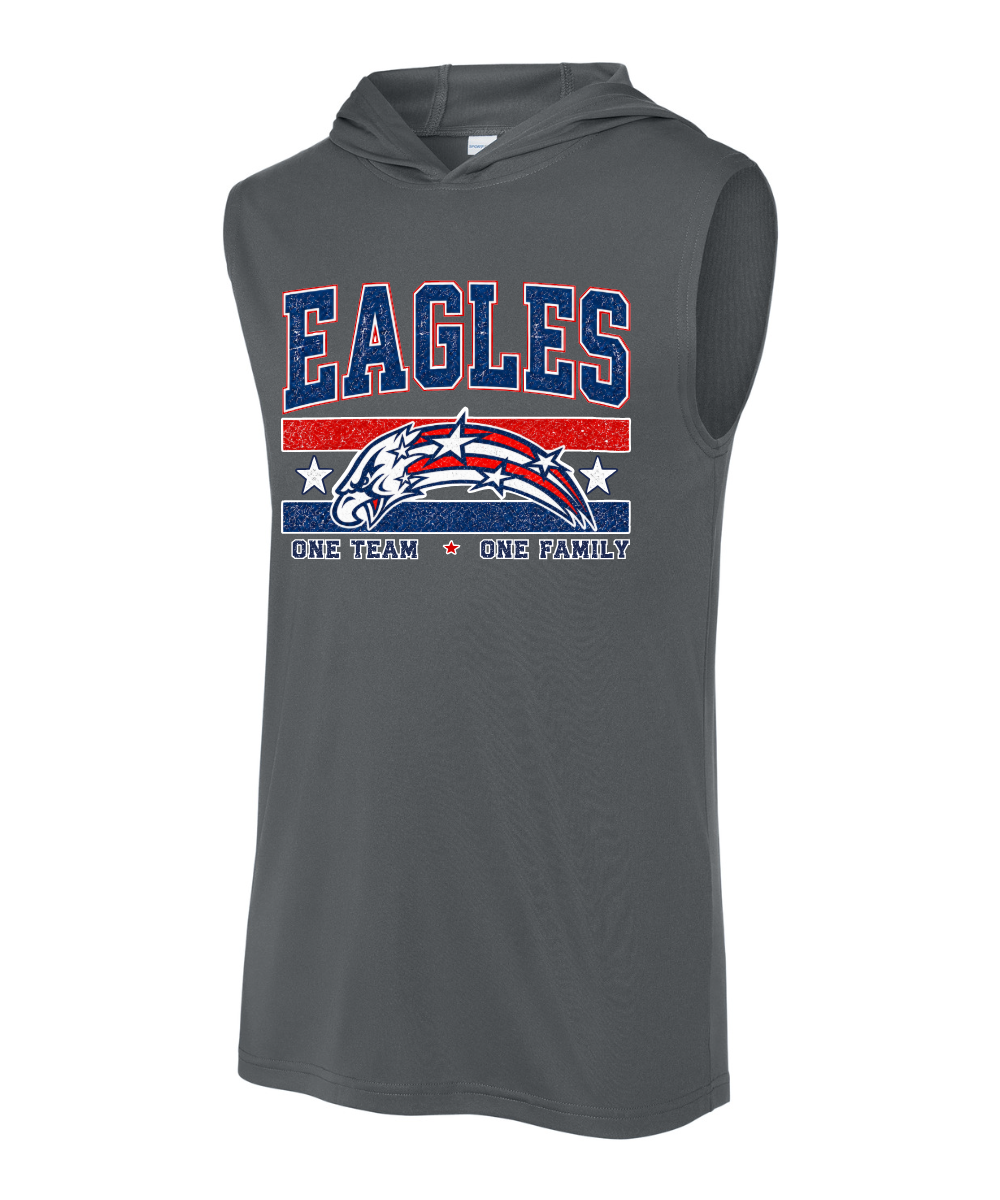 Dawson Football Booster Club- Eagles Performance Sleeveless Hoodie