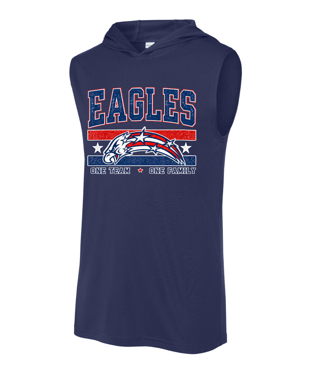 Dawson Football Booster Club- Eagles Performance Sleeveless Hoodie