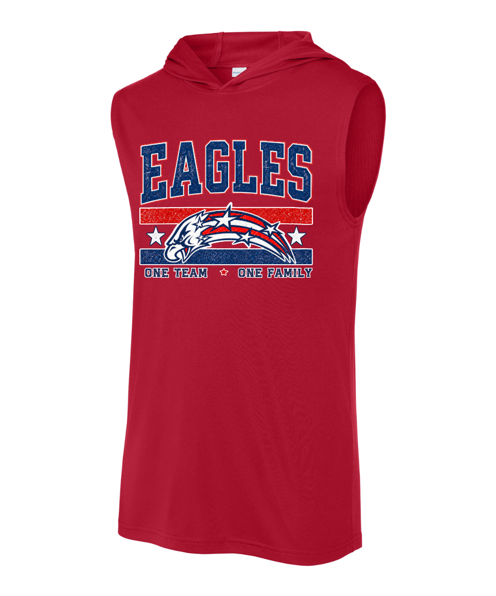 Dawson Football Booster Club- Eagles Performance Sleeveless Hoodie