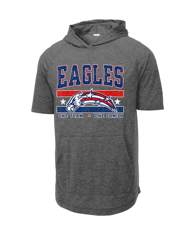 Dawson Football Booster Club- Eagles Performance Short Sleeve Hoodie